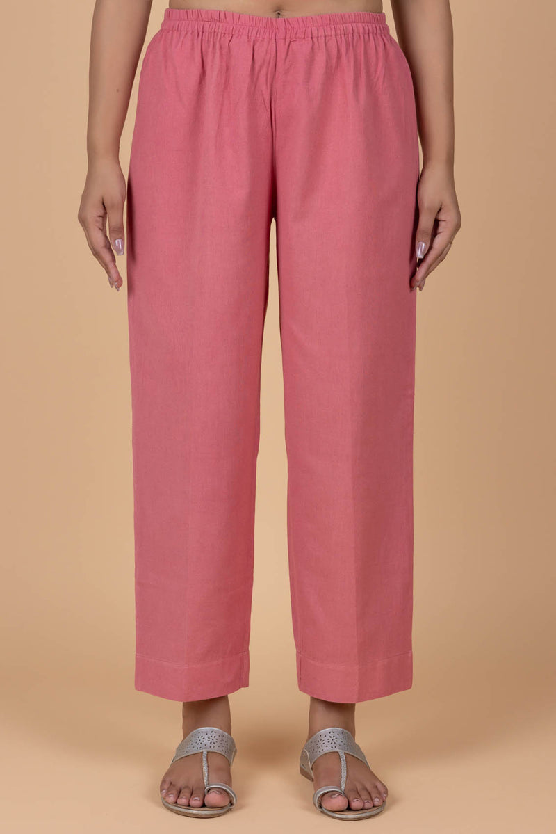 Salmon Pink Trousers