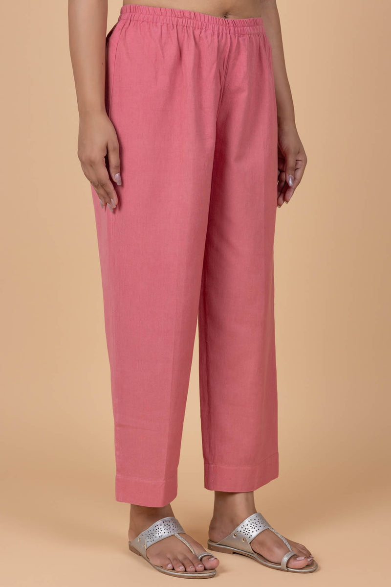 Salmon Pink Trousers