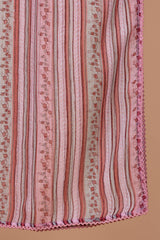 Pink Floral Doria Dupatta