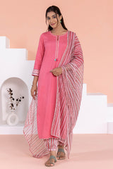 Pink Dobby Kurta