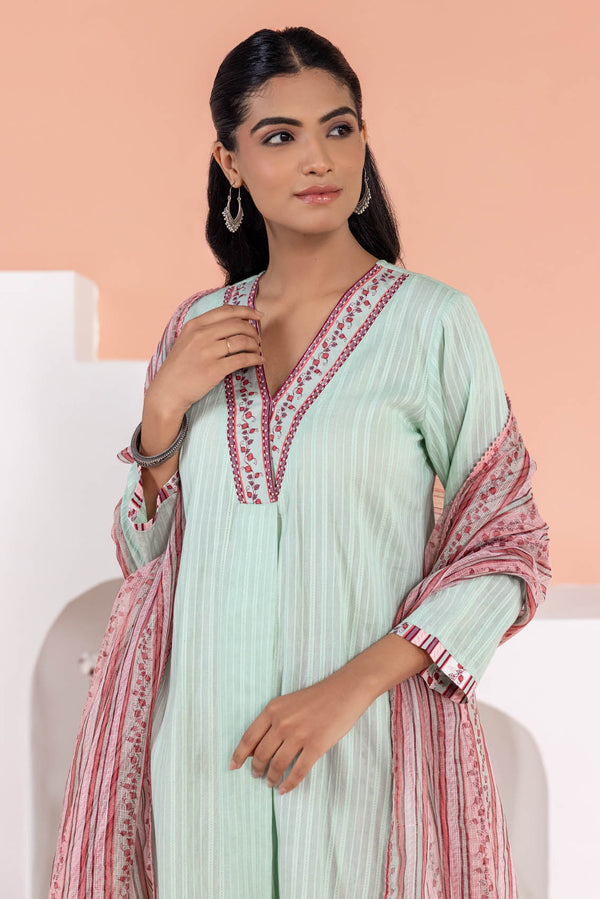 Mint Dobby Kurta