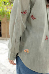 Sage Embroidered Shirt