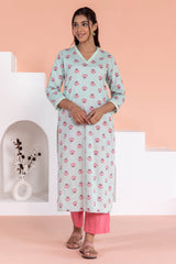 Mint Booti Kurta