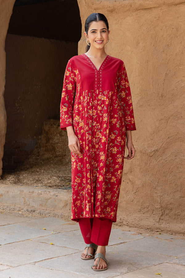 Ruhi Floral Kurta