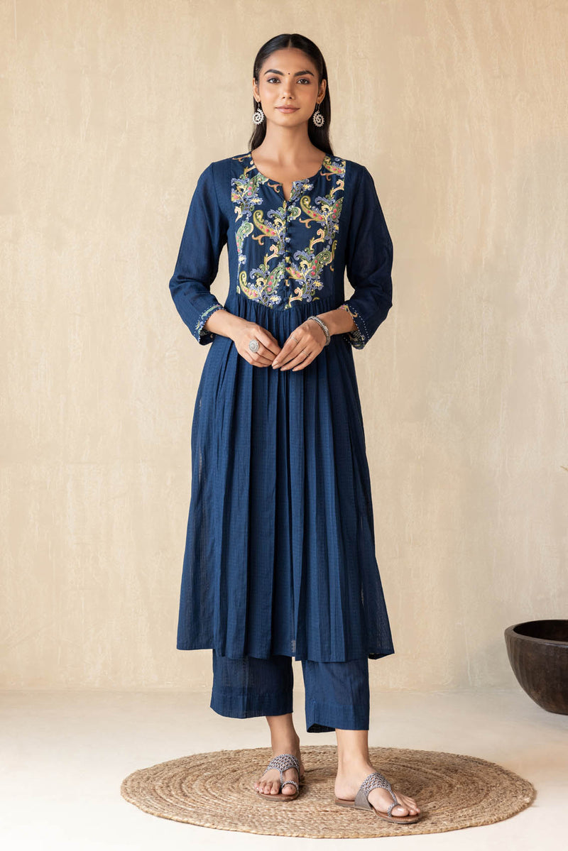 Persian Paisley Yoke Kurta