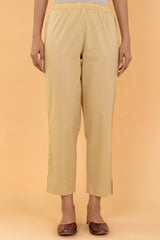 Beige Cotton Trousers