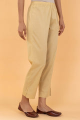 Beige Cotton Trousers