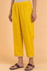 Yellow Cotton Trousers