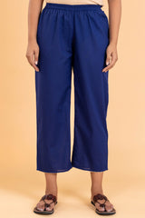 Blue Cotton Trousers