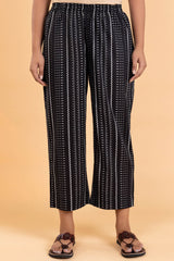 Black Printed Trousers