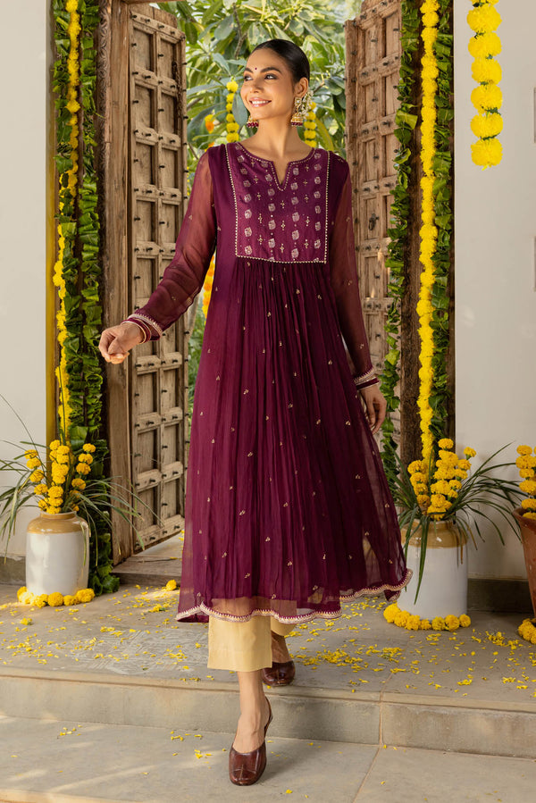 Jamuni Raunak Chiffon Kurta