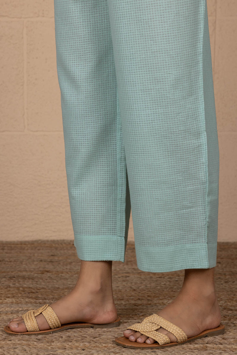 Blue Checked Trousers