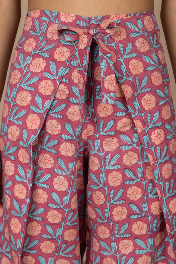 Rose Peri Wrap Trousers