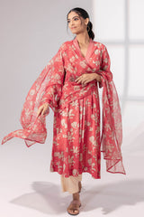 Coral Blossoms Kurta