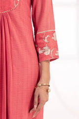 Coral Red Kurta