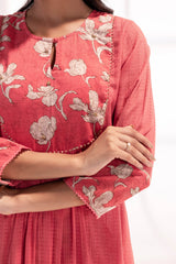 Coral Red Kurta