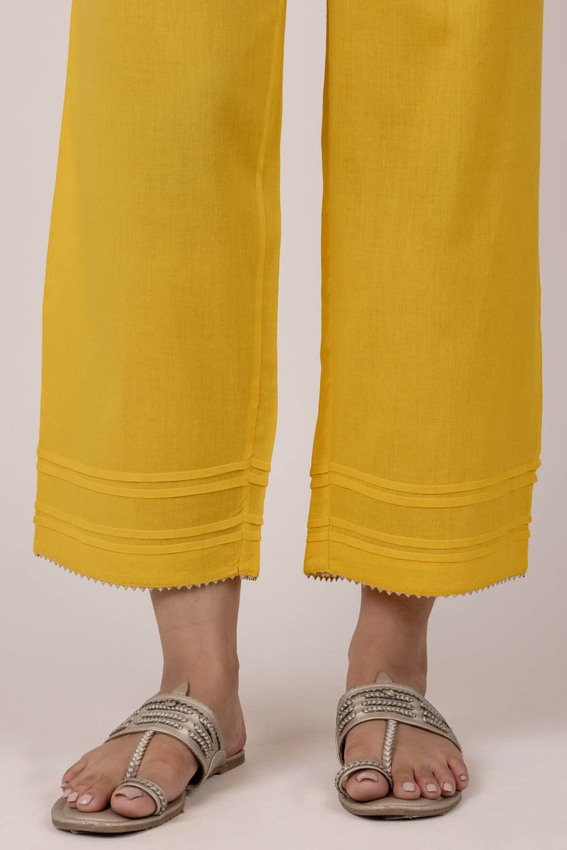Buy online Yellow Solid Cigarette Pants Trouser from bottom wear for Women  by Sellingsea for ₹589 at 46% off | 2024 Limeroad.com