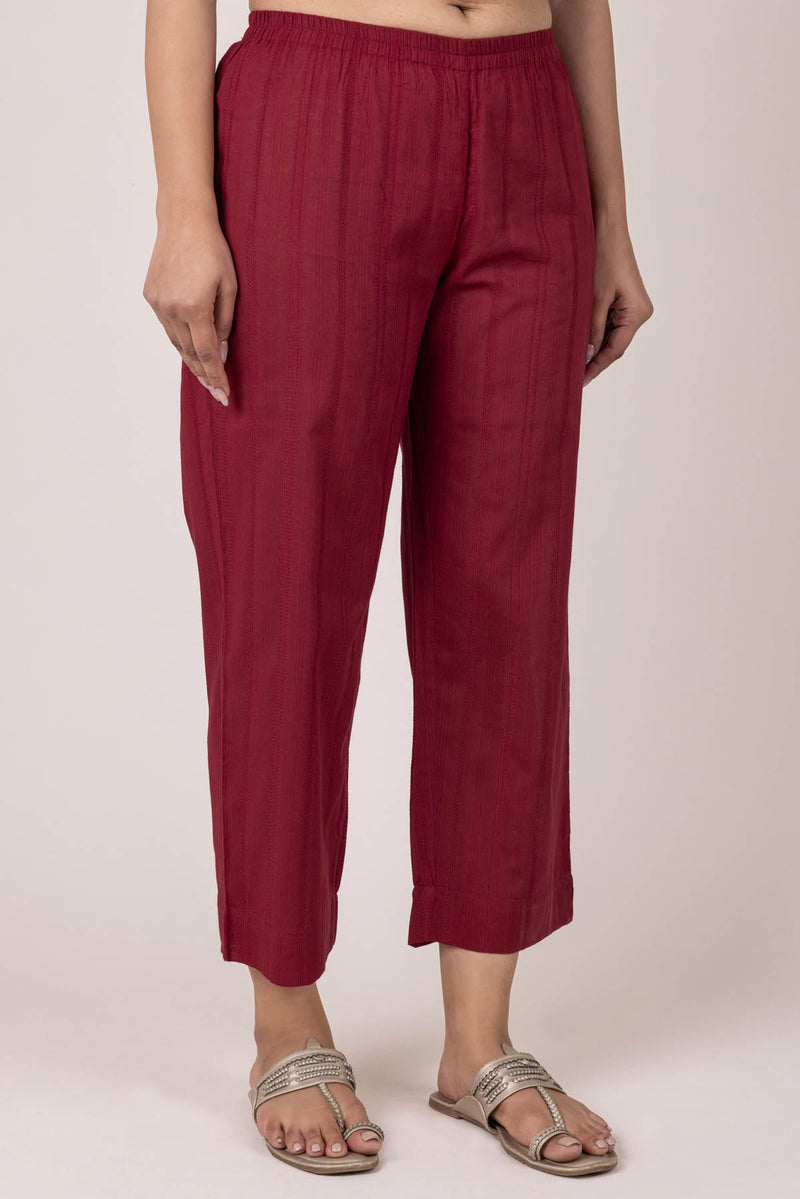 Rudhira Red Trousers