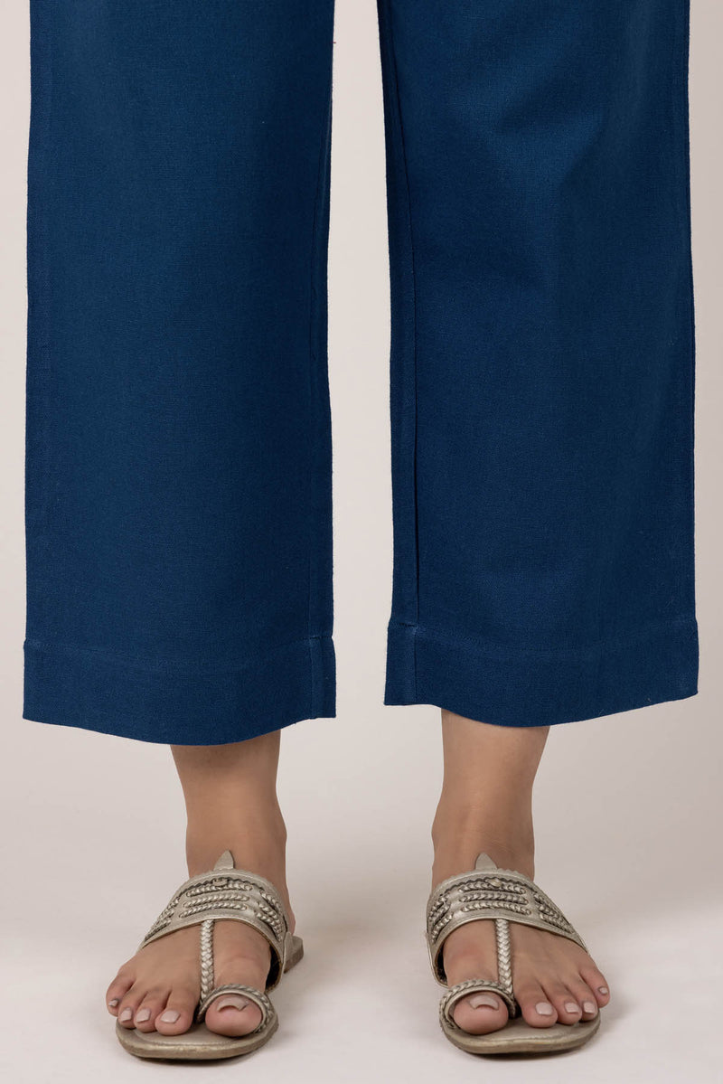 Neela Blue Khadi Trousers