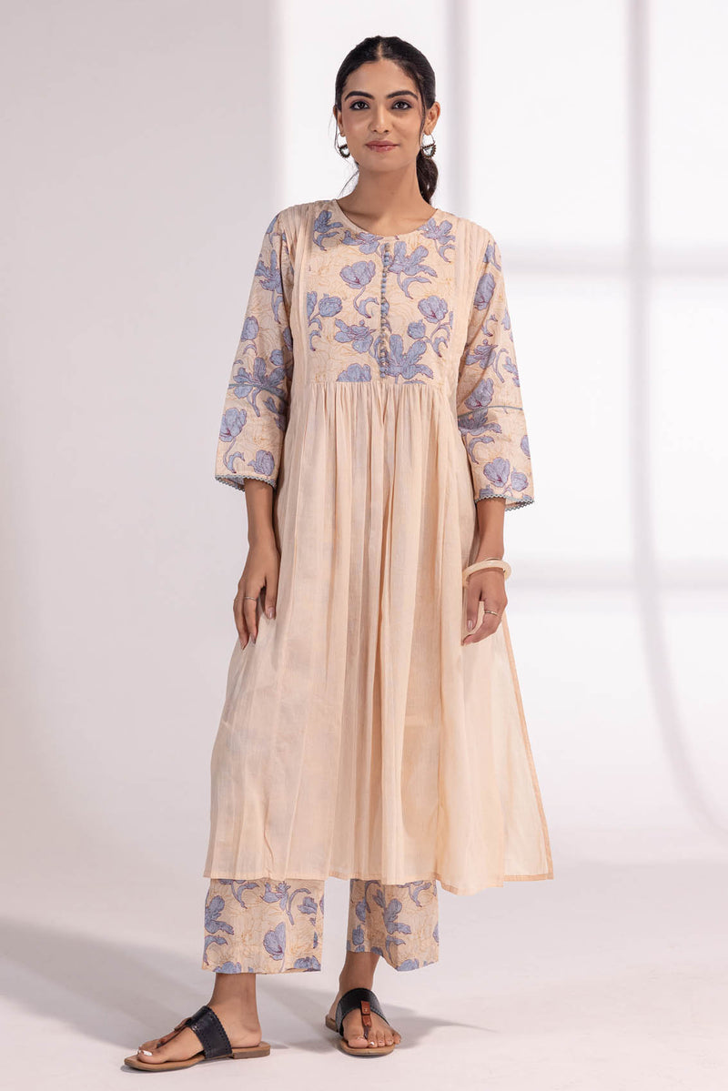 Blue Blossoms Kurta