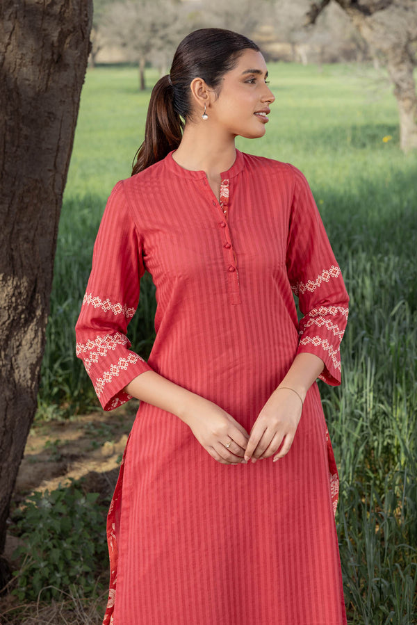 Buy Clickedia Womens Fully Stitched Cotton Self Design Kurti with  Chikankari Sequins All Over and Puffy sleeves with elastic Pleated cut kurta /Kurti Online at Best Prices in India - JioMart.