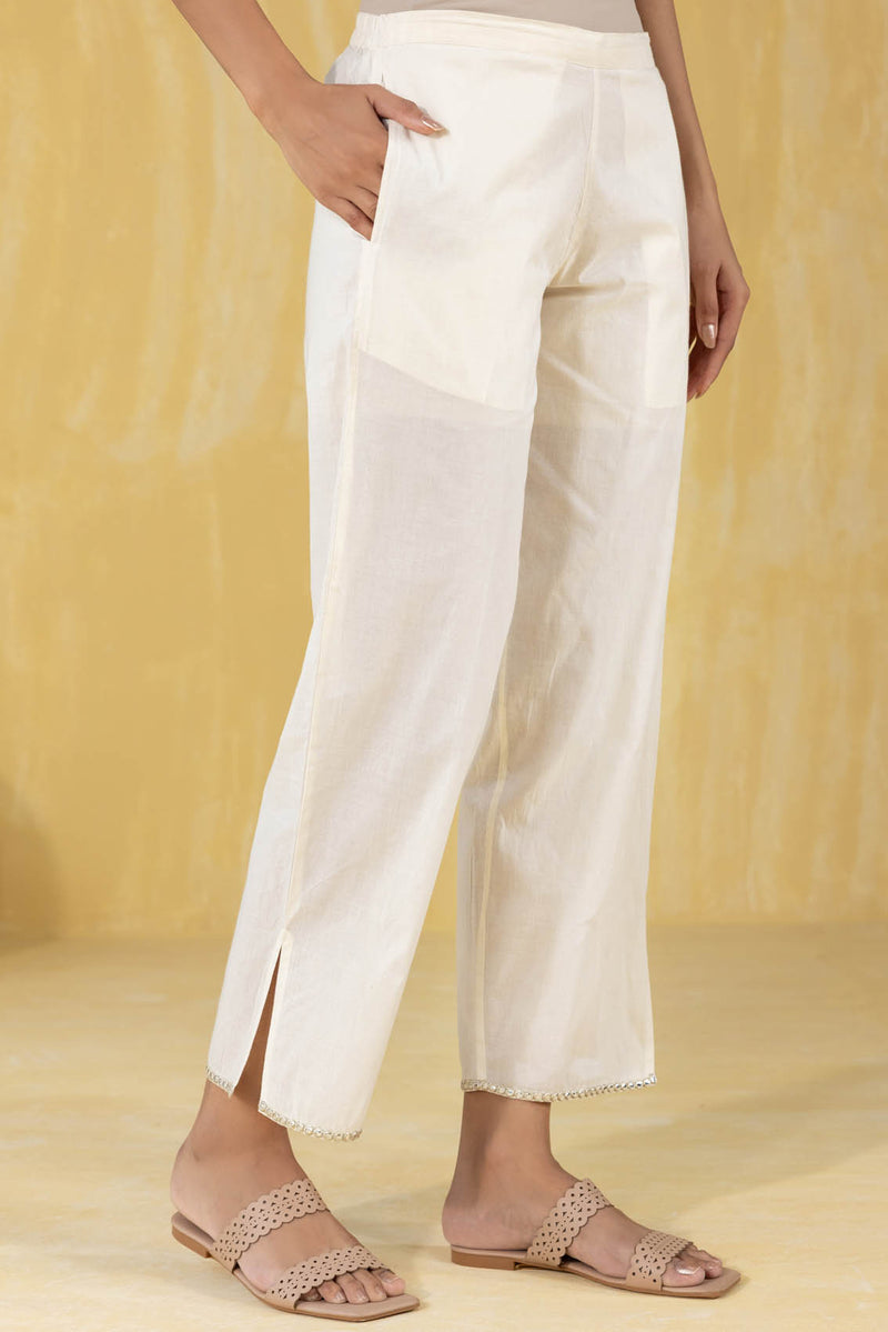 Gold Slit Trousers