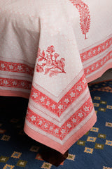 Floral Buta Hand Block Printed Bedcover