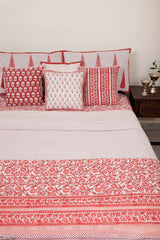 Anaar Jaal Hand Block Printed Quilt