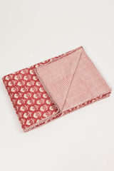 Pink Buta Hand Block Printed Dohar