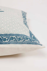 Banana Palm Hand Block Printed Cushion Cover