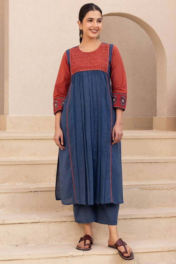 Hand Smocking Kurta