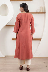 Dusty Peach Kurta