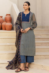 Mirror Indigo Floral Kurta