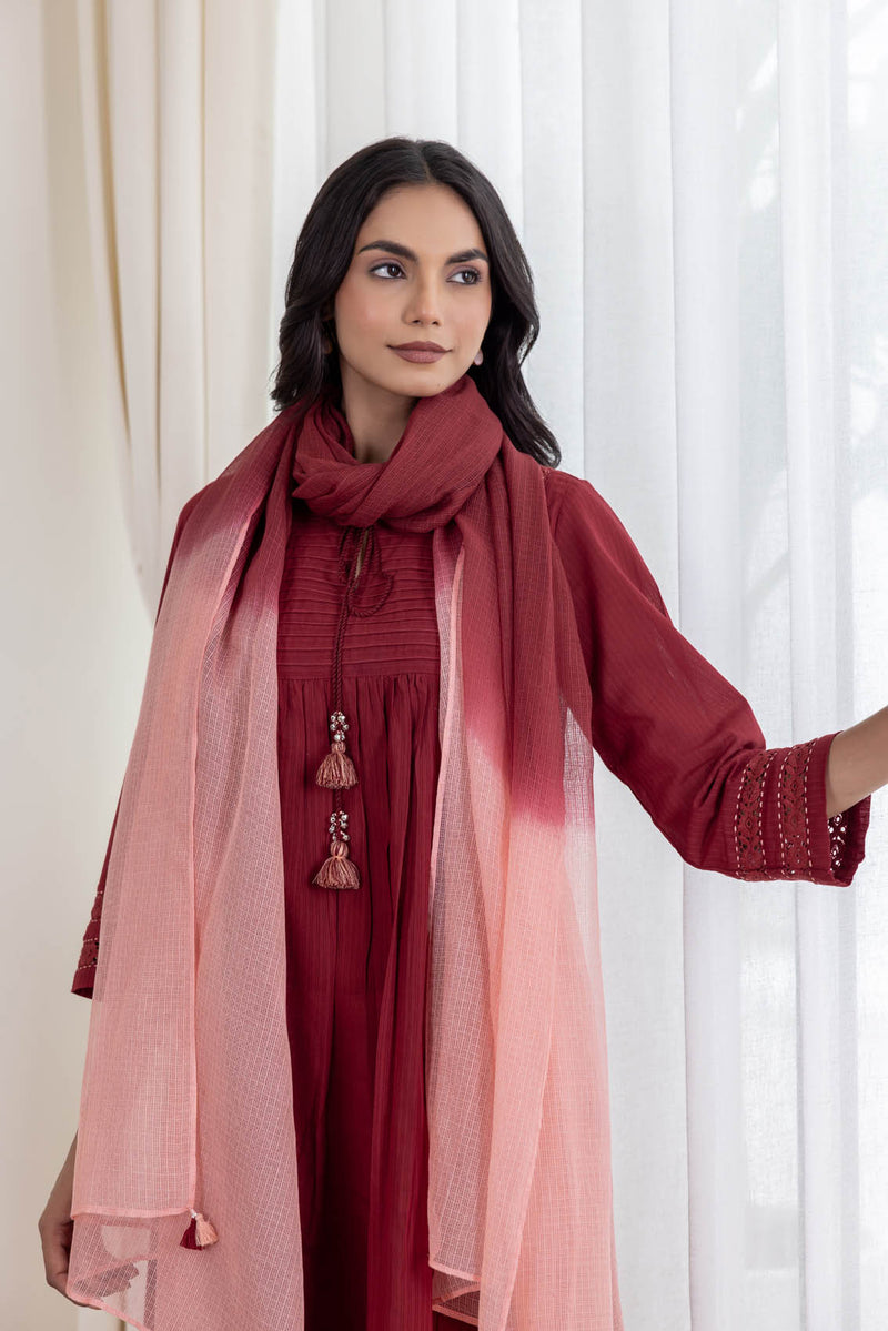 Red Tassel Kurta
