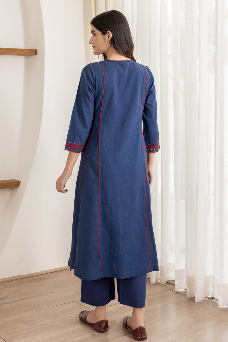 Navy Blue Kurta