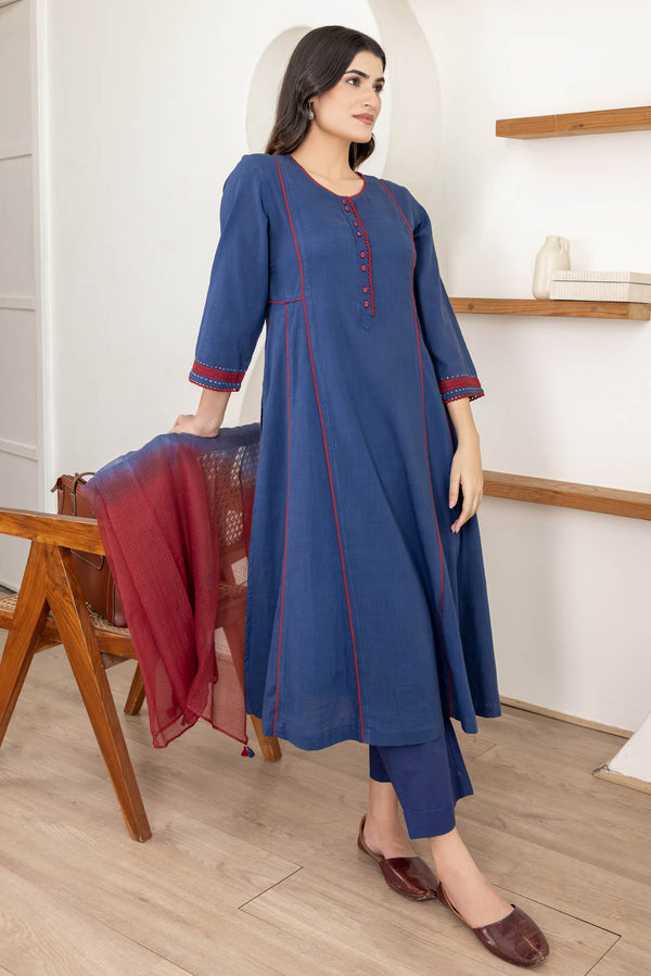 Navy Blue Kurta