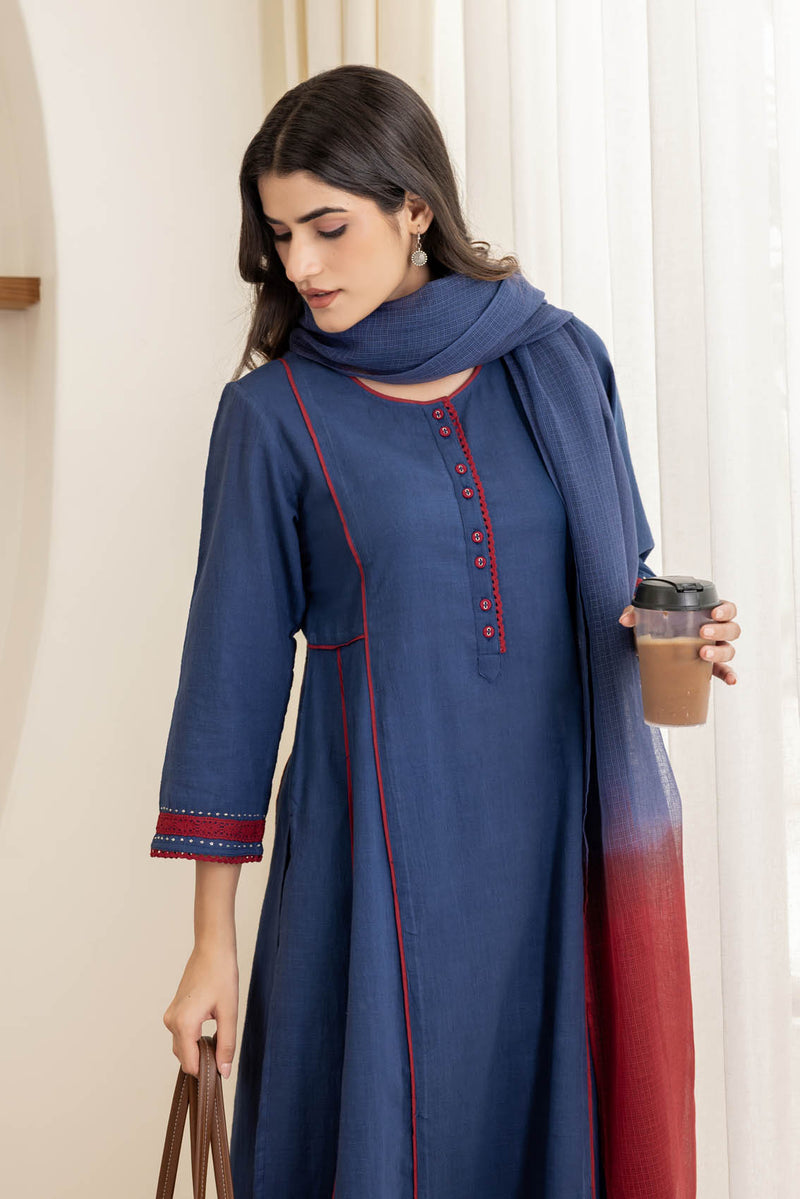 Navy Blue Kurta