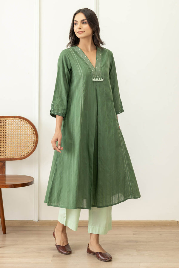 Fern Green Kurta
