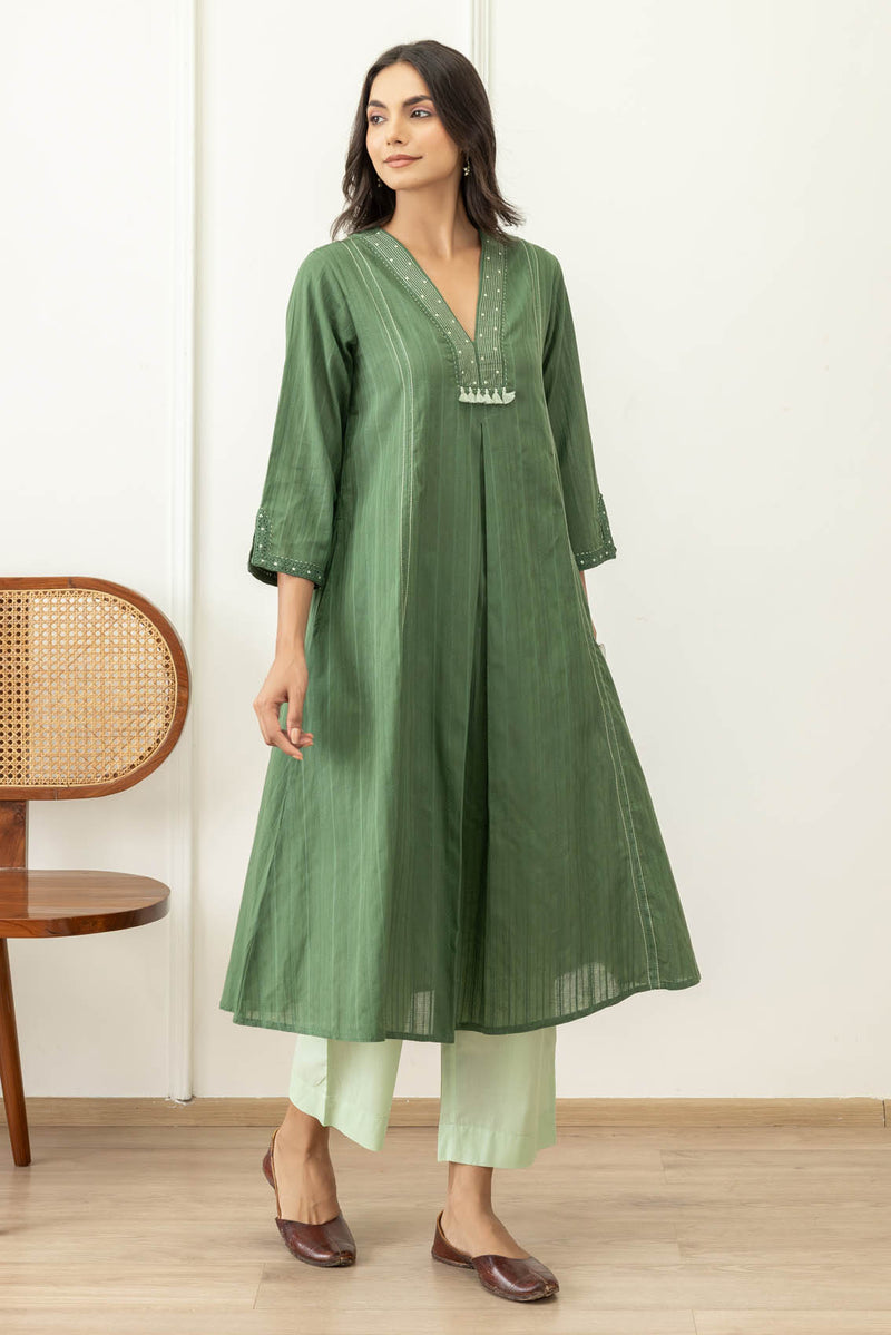 Fern Green Kurta