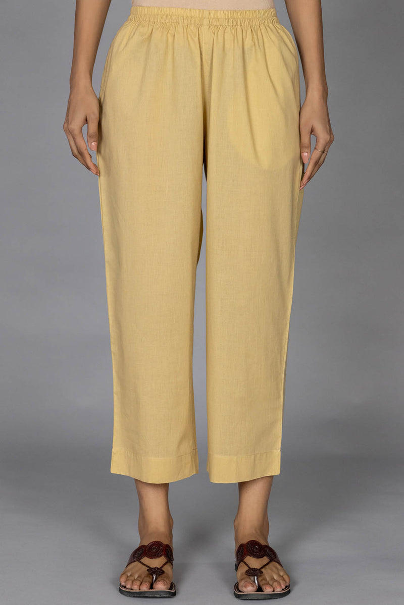 Light Brown Cotton Trousers