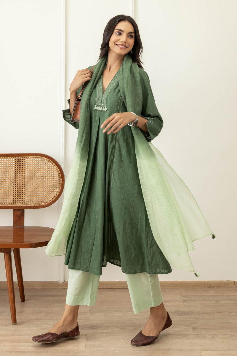 Fern Green Kurta