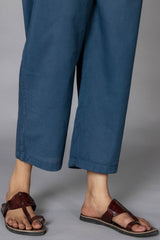 Rich Blue Cotton Trousers