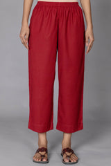 Red Twill Trousers