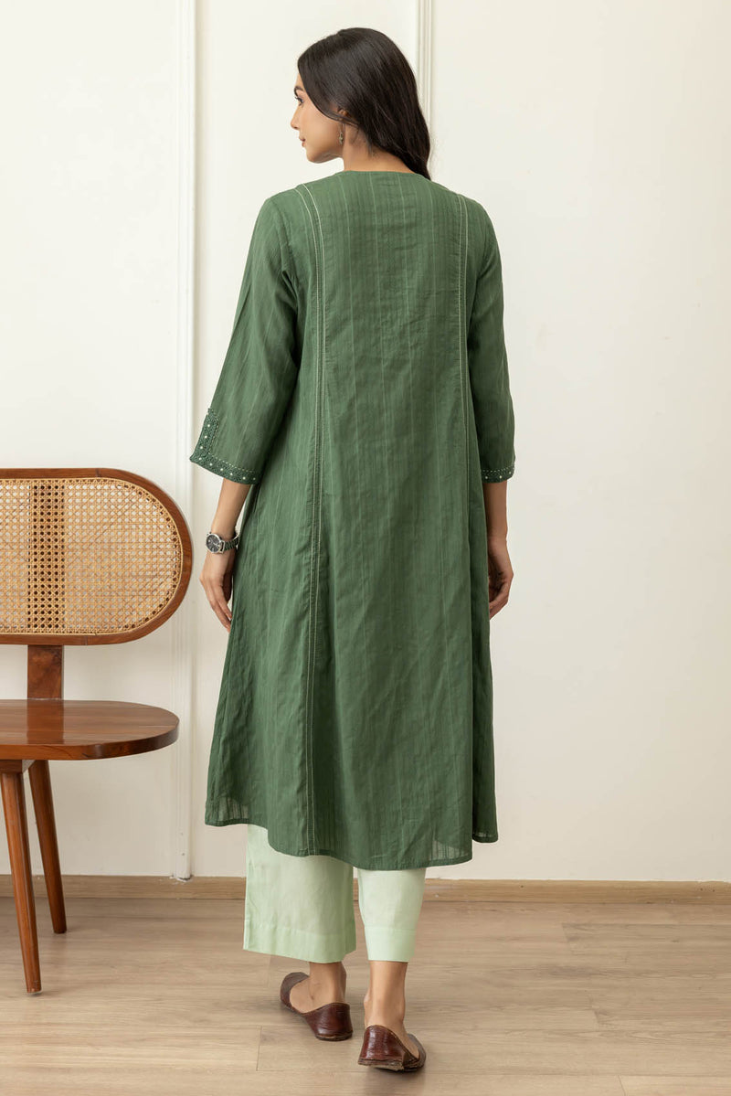 Fern Green Kurta