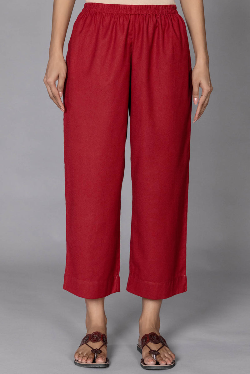 Red Twill Trousers