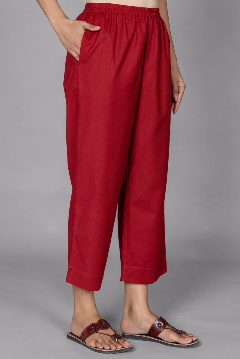 Red Twill Trousers