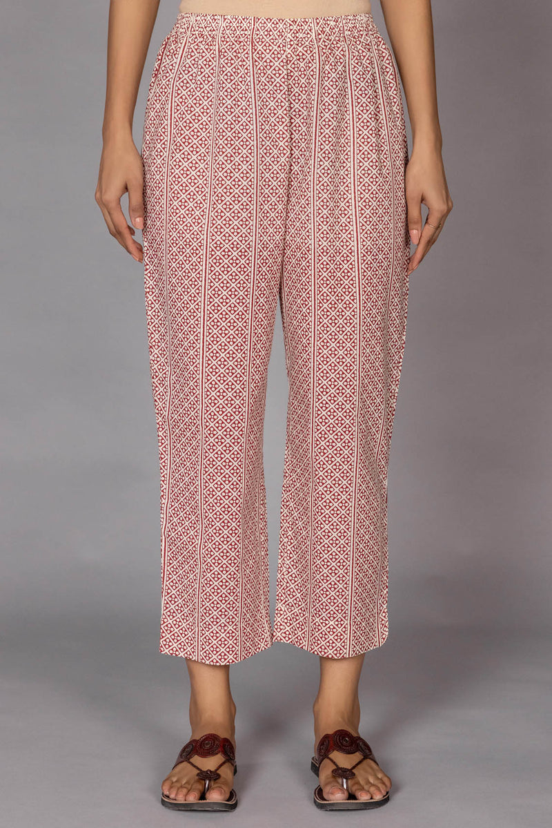 Geometric Print Trousers