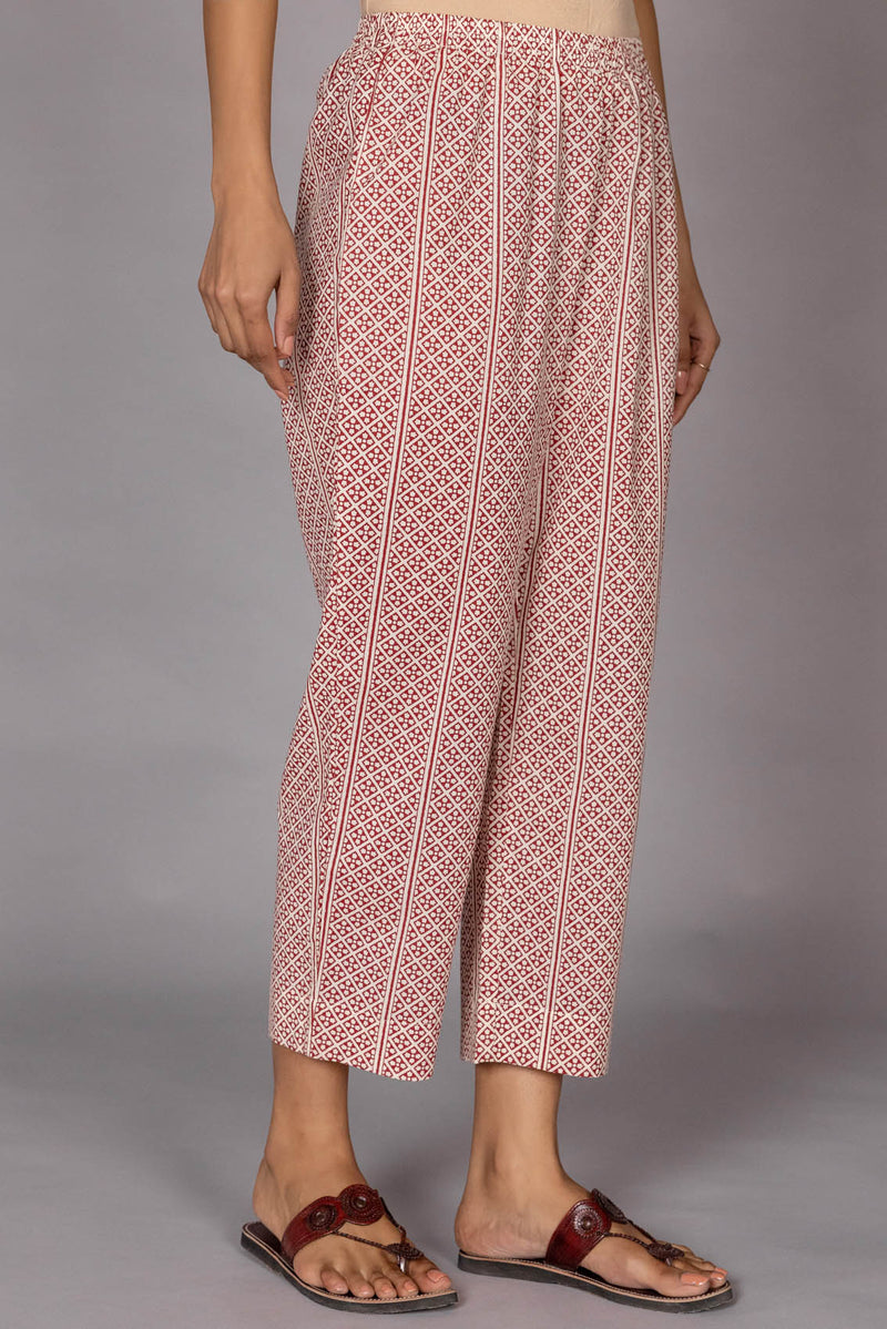 Geometric Print Trousers