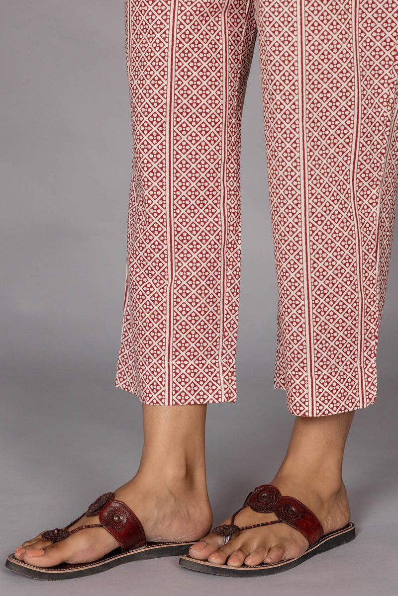 Geometric Print Trousers