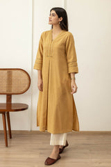 Mustard Lace Kurta